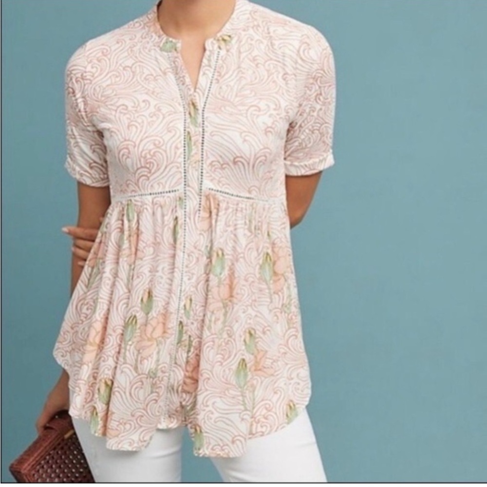 Anthropologie Akemi & Kin Veria Floral Top
